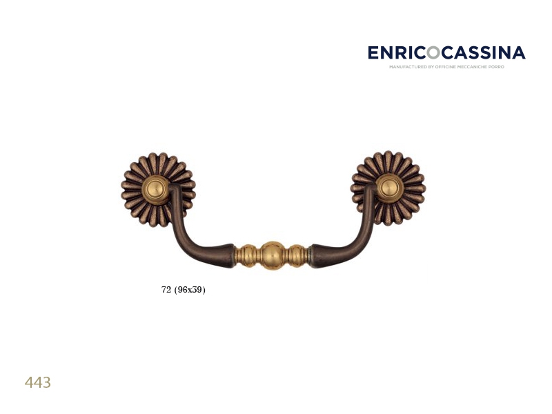 Мебельная ручка Enrico Cassina 443 матовая бронза