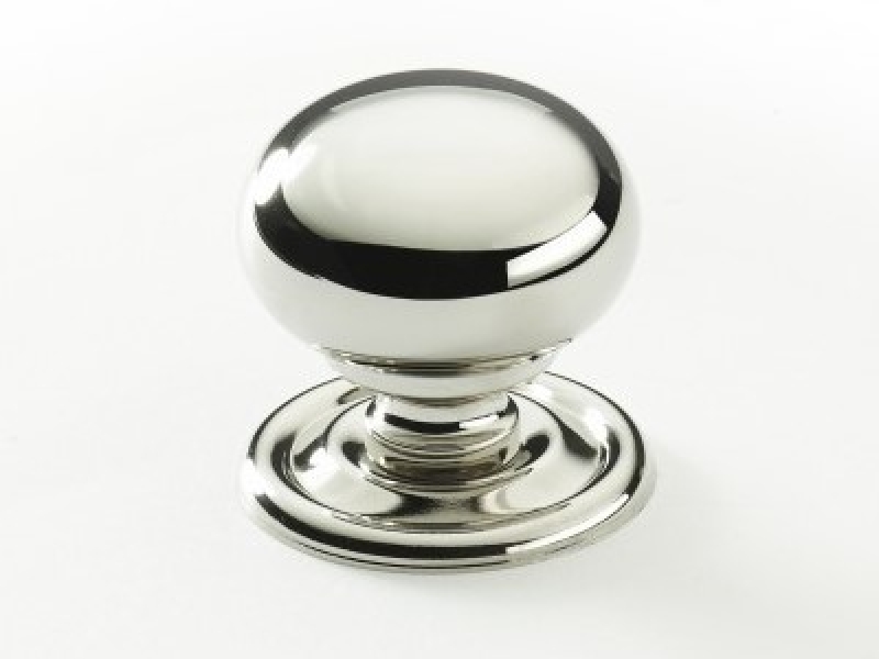 Мебельная ручка-кнопка Armac Martin Cotswold полированный никель