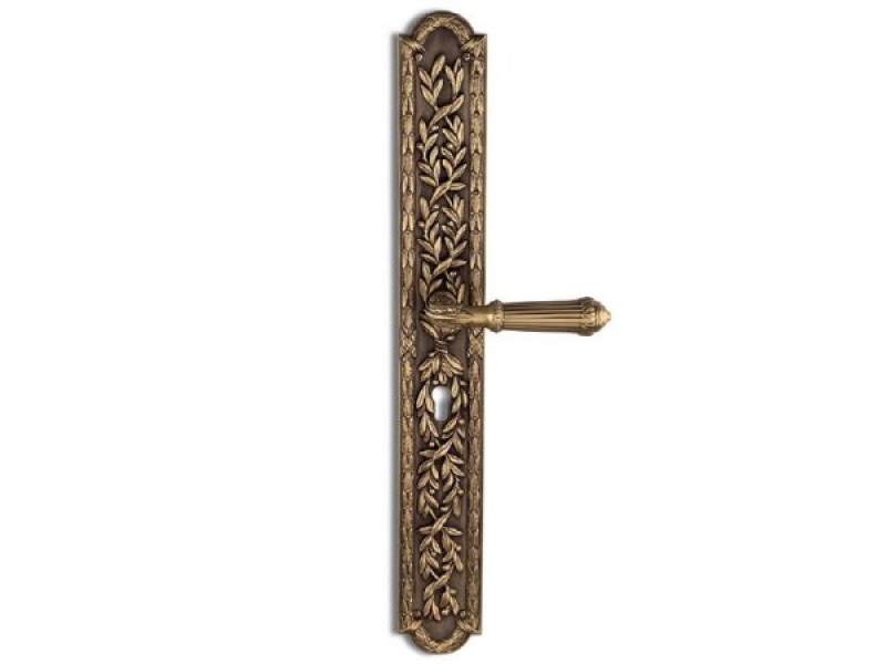 Дверная ручка на планке Salice Paolo DOHA 3301 матовая бронза