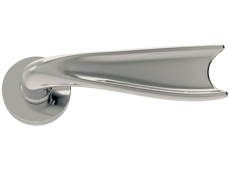 Дверная ручка на розетке Enrico Cassina ELENA C04411 полированный хром