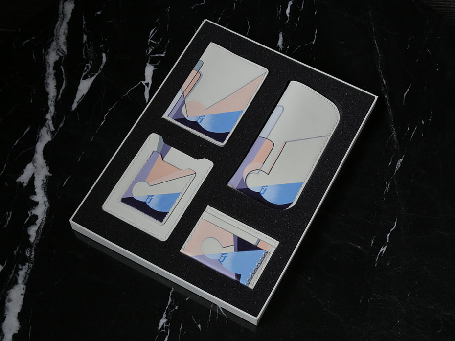 Подарочный набор аксессуаров из кожи FURNITEK FG-406