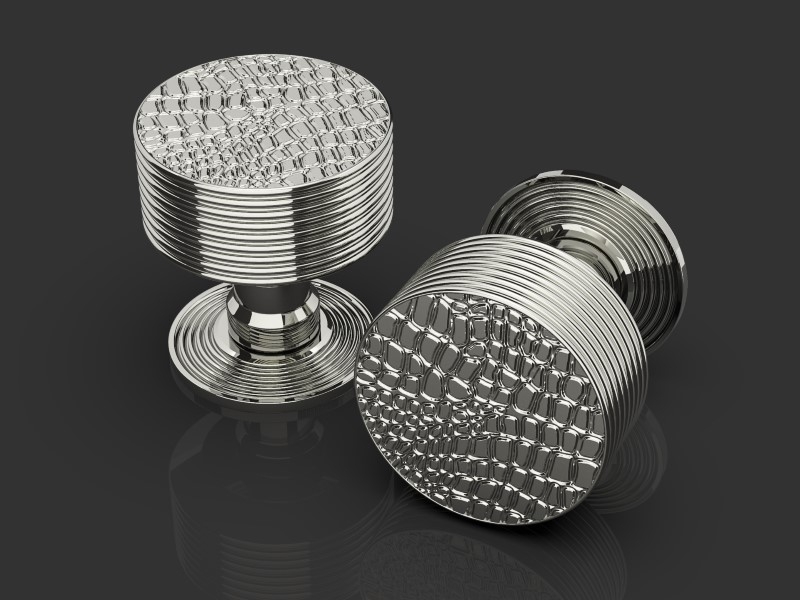 Дверная ручка-кноб Oliver Knights Folcard DK полированный никель