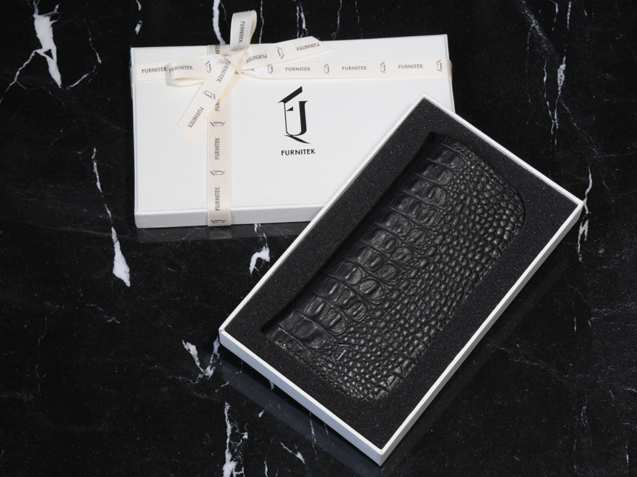 Футляр кожаный для очков FURNITEK FG-0102215 в подарочной коробке