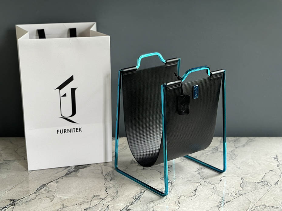 Подставка под сумки FG-179 синий полированный никель