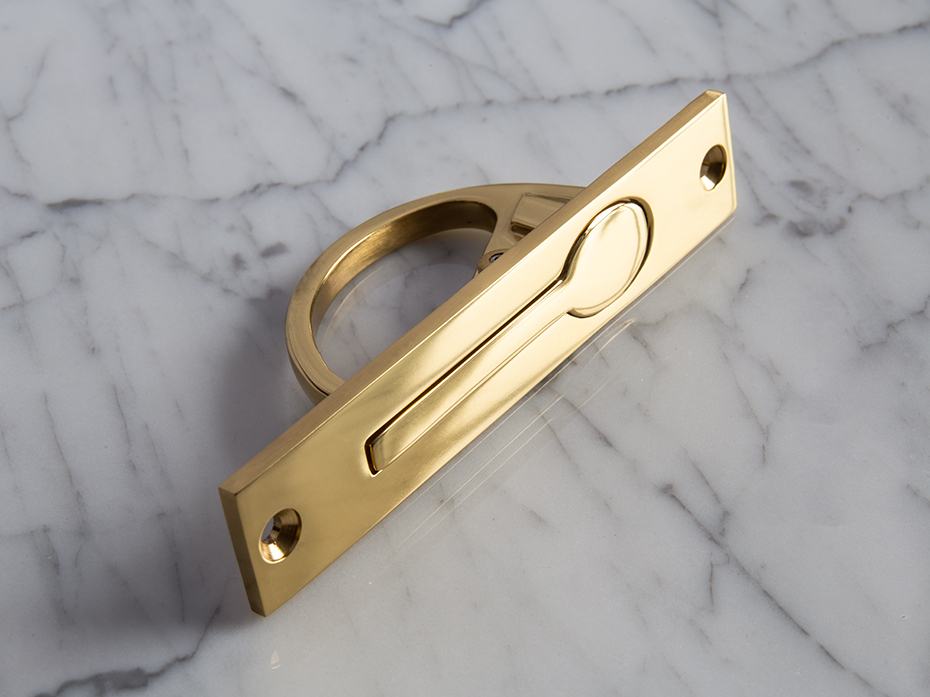 Торцевая ручка Frank Allart 4377 PBL полированная латунь