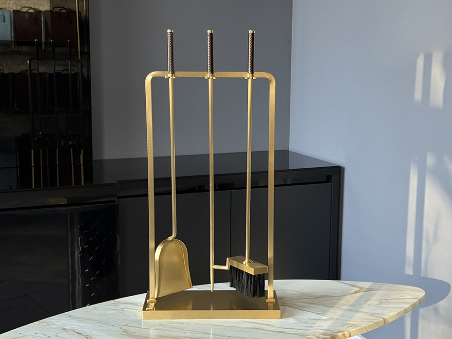 Каминный набор FURNITEK FG-05029 матовая латунь