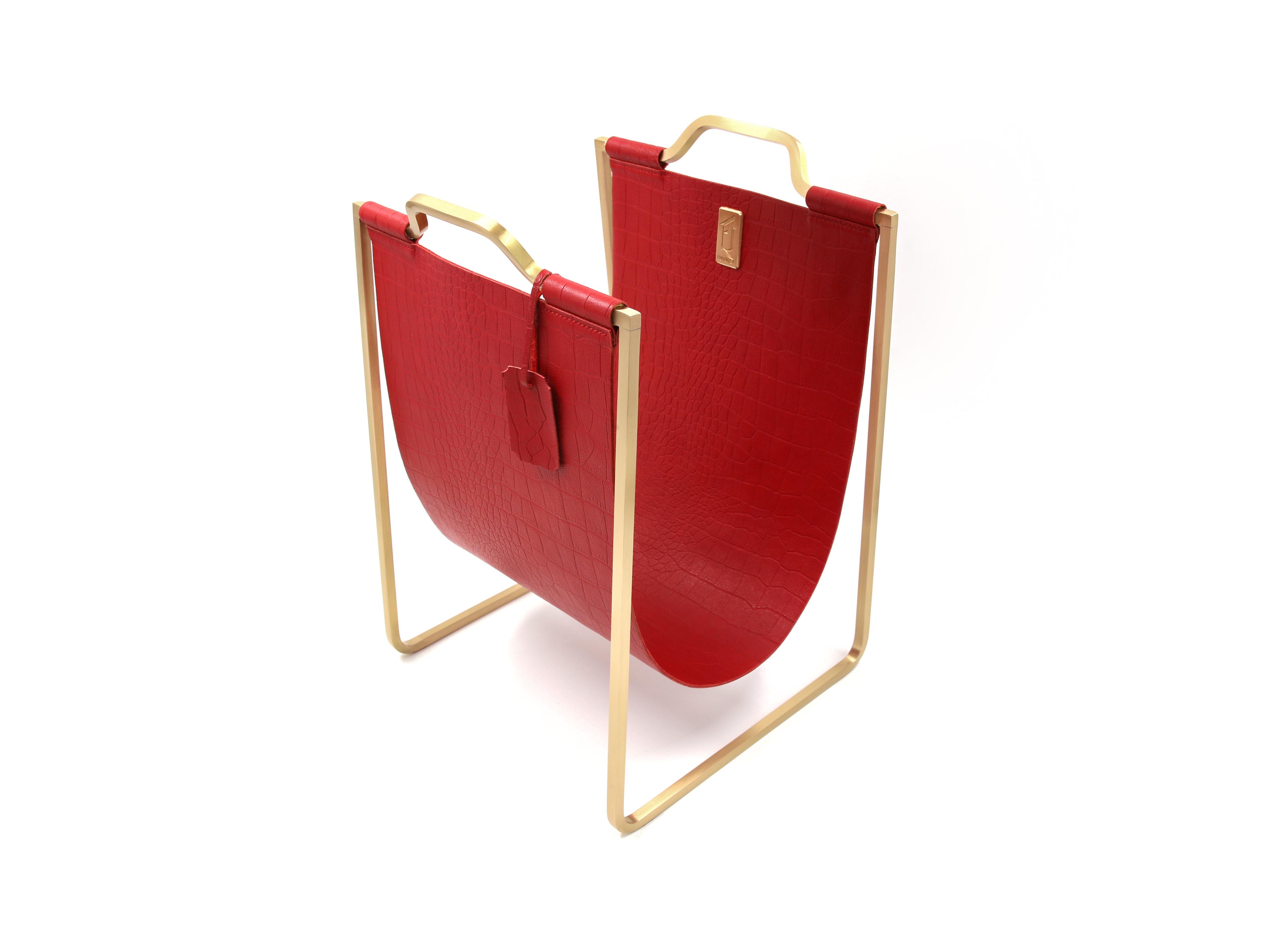 Подставка под сумки Furnitek FG-126 матовая латунь