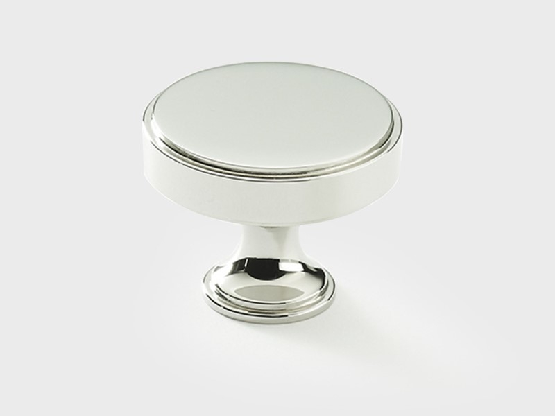 Мебельная ручка-кнопка Armac Martin Rotunda полированный никель