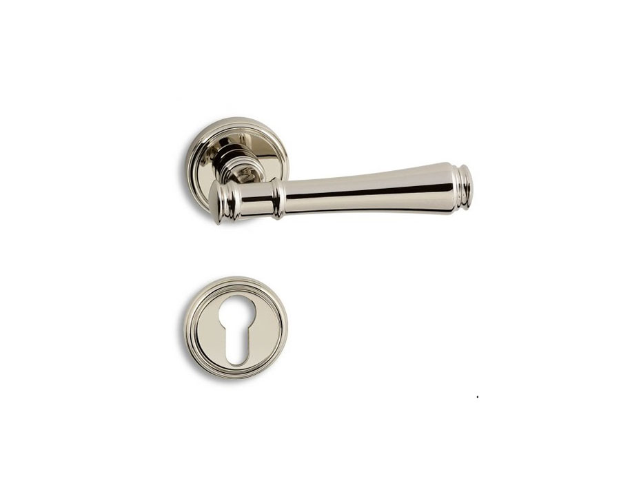 Дверная ручка на розетке Salice Paolo FRESIA 3255 из никеля