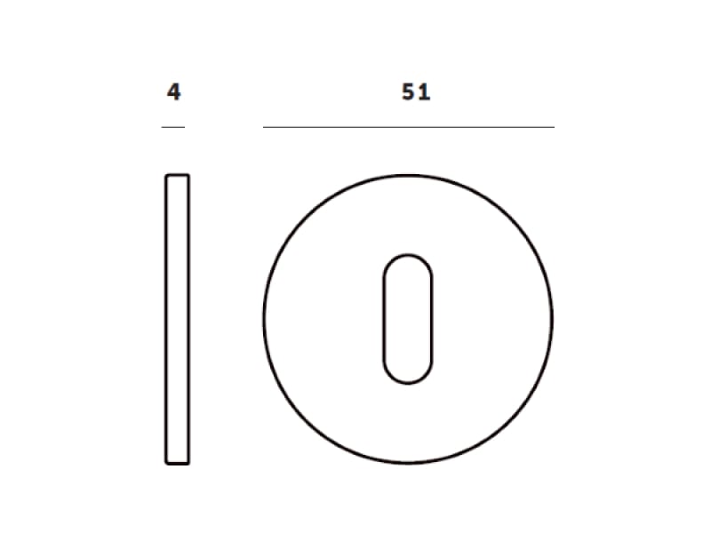 Накладка под цилиндр Buster & Punch UK-CYL-35-BR латунь