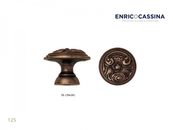 Мебельная ручка Enrico Cassina 125 матовая бронза