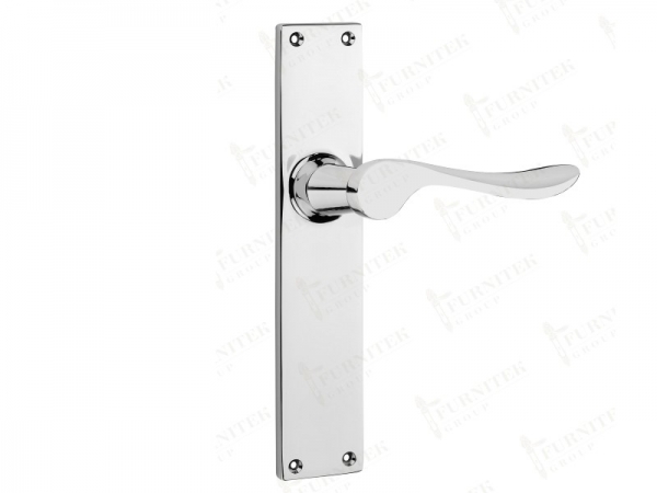 Дверная ручка Frank Allart на планке 1821 полированный хром