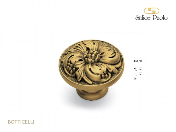 Мебельная ручка Salice Paolo BOTTICELLI 434 матовая бронза