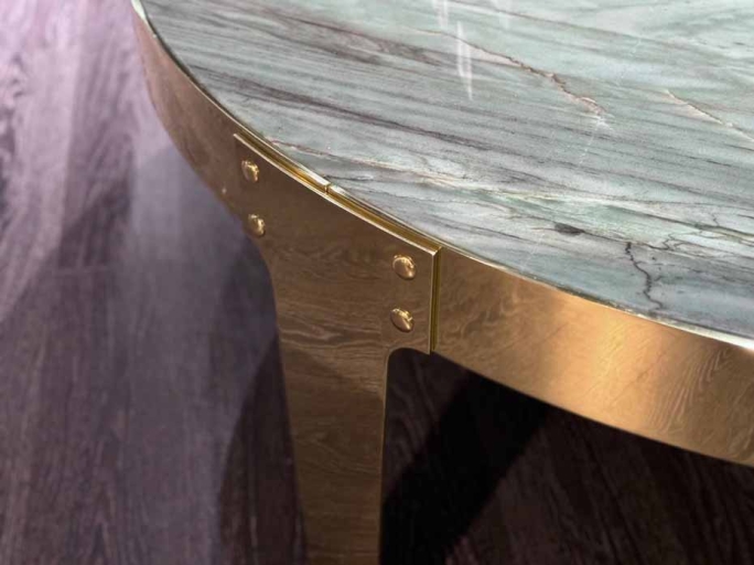 Столик журнальный Ar-Deco FG-065 круглый 1300мм полированная латунь