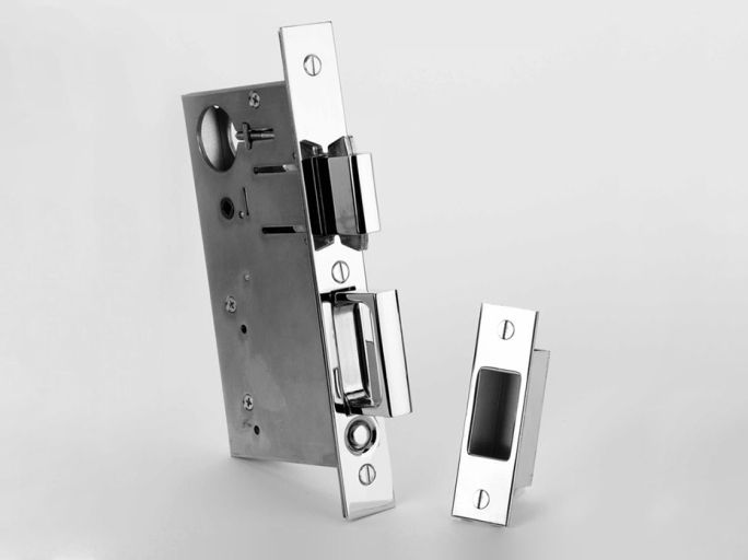 Дверной замок Frank Allart 7565 с зацепом для раздвижных дверей с запиранием