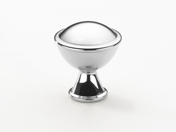 Мебельная ручка-кнопка Armac Martin Belgrave полированный хром