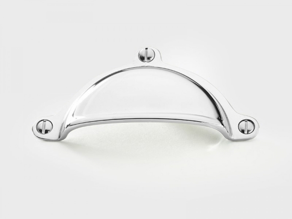 Мебельная ручка-ракушка Armac Martin Cotswold из полированного хрома