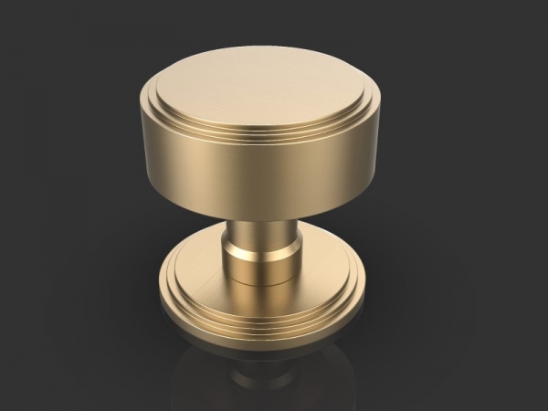 Центральная ручка-кноб Oliver Knights Ginglain матовая латунь