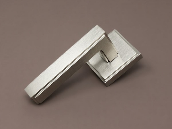 Дверная ручка на розетке Hamilton HL045 матовый никель