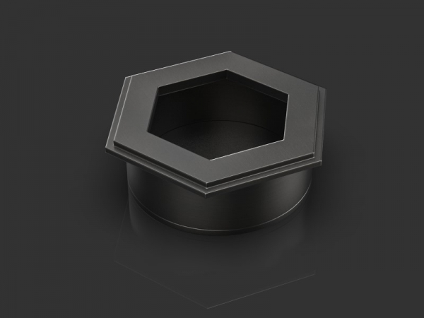 Врезная ручка Oliver Knights Harriette FP черненая латунь