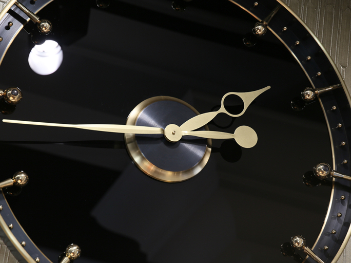 Часы Furnitek FG-1002026 матовая латунь