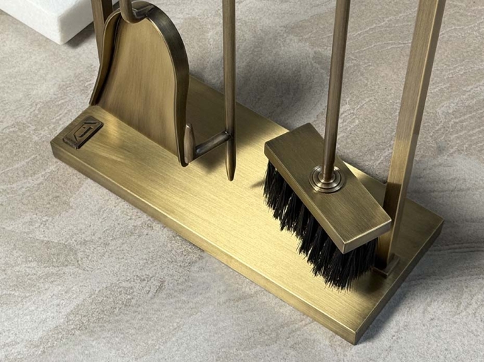 Каминный набор FURNITEK FG-05026 античная латунь