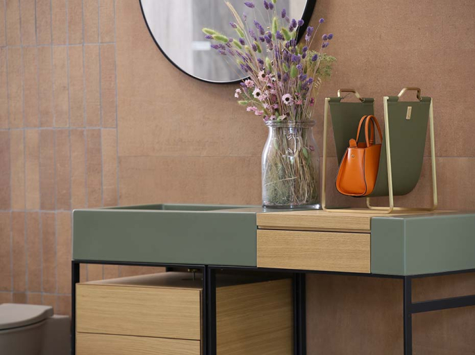 Подставка под сумки FG-131 матовая латунь