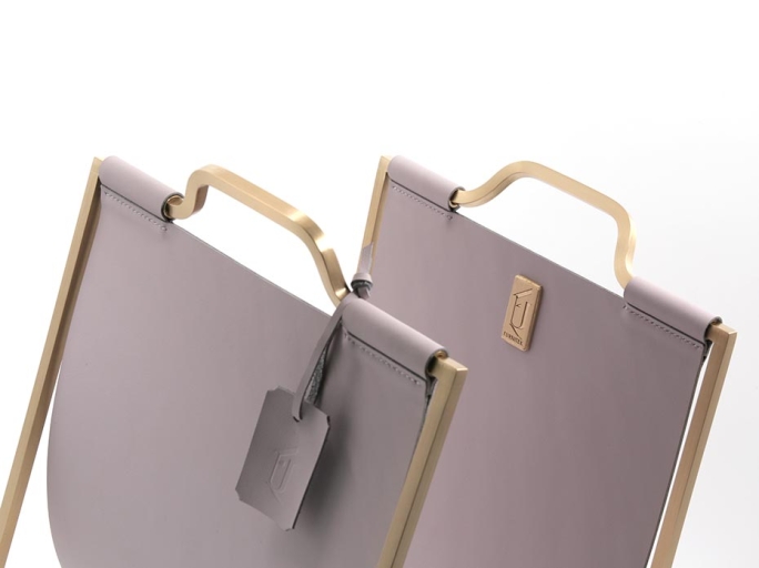 Подставка под сумки FG-172 матовая латунь