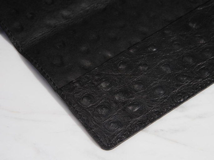 Обложка на паспорт FURNITEK модель FG-02028 из натуральной кожи цвет черный