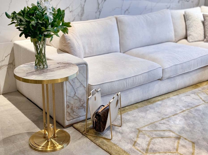 Подставка под сумки FG-122 матовая латунь