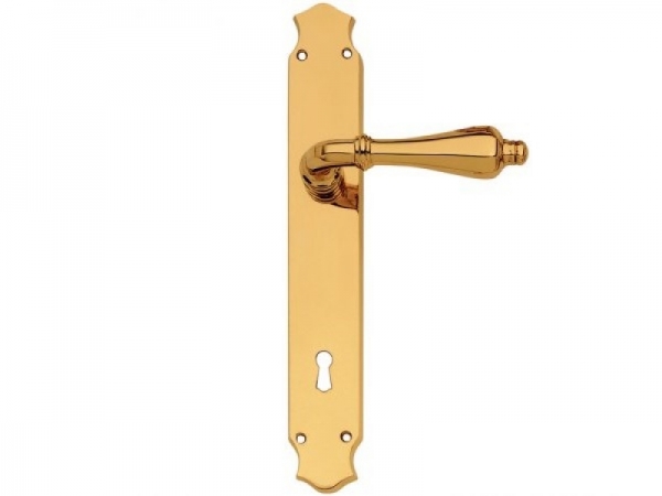 Дверная ручка на планке Enrico Cassina LINA C09910 полированная латунь