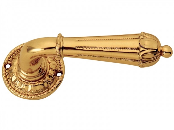 Дверная ручка на розетке Enrico Cassina STEFANIA C08311 полированная латунь