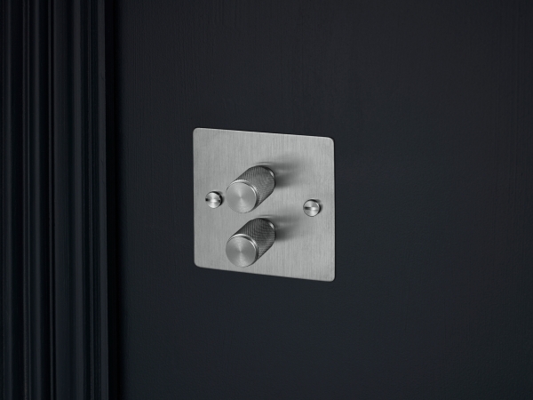 Диммер Buster & Punch двойной UK-DI-CO-2G-ST-A матовый хром