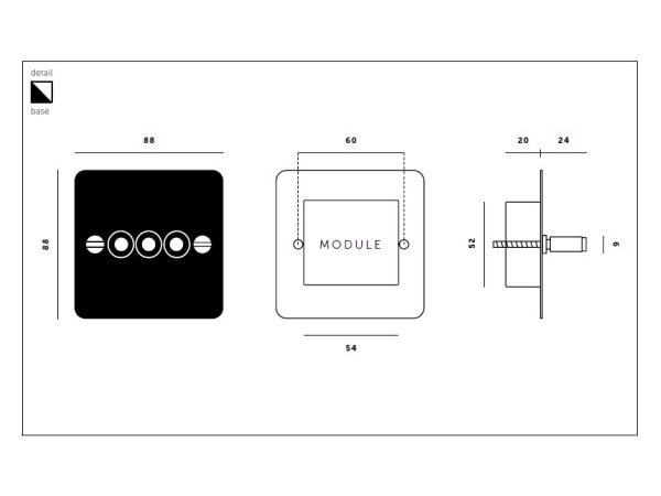 Выключатель тумблерный Buster & Punch тройной UK-TO-CO-3G-BL латунь