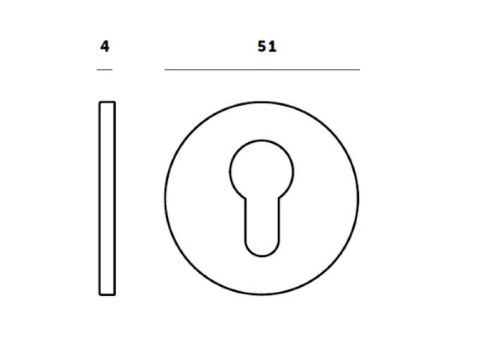 Накладка под цилиндр Buster & Punch UK-CYL-35-BL латунь