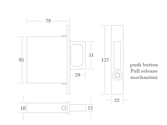 Торцевая ручка Frank Allart 4378 полированный хром