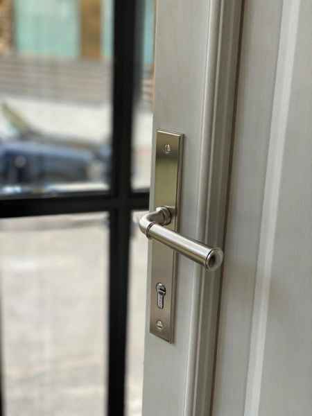 Ручки для балконных дверей Frank Allart матовый никель